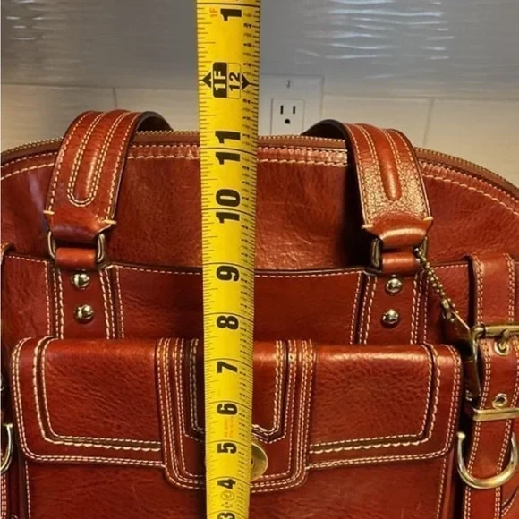 Coach Legacy Hampton Miranda Rare Burgundy Satchel 11085 Turnlock Bag Purse - Picture 2 of 11